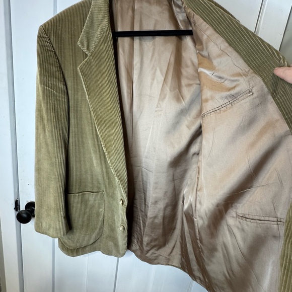 Vintage Holbrook Blazer Mens 44R Tan Corduroy blazer - Picture 9 of 13